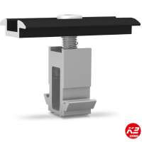 Mid Clamp for Trapezoidal Rail Black