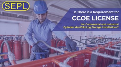 CCOE license required for commercial and industrial LPG storage